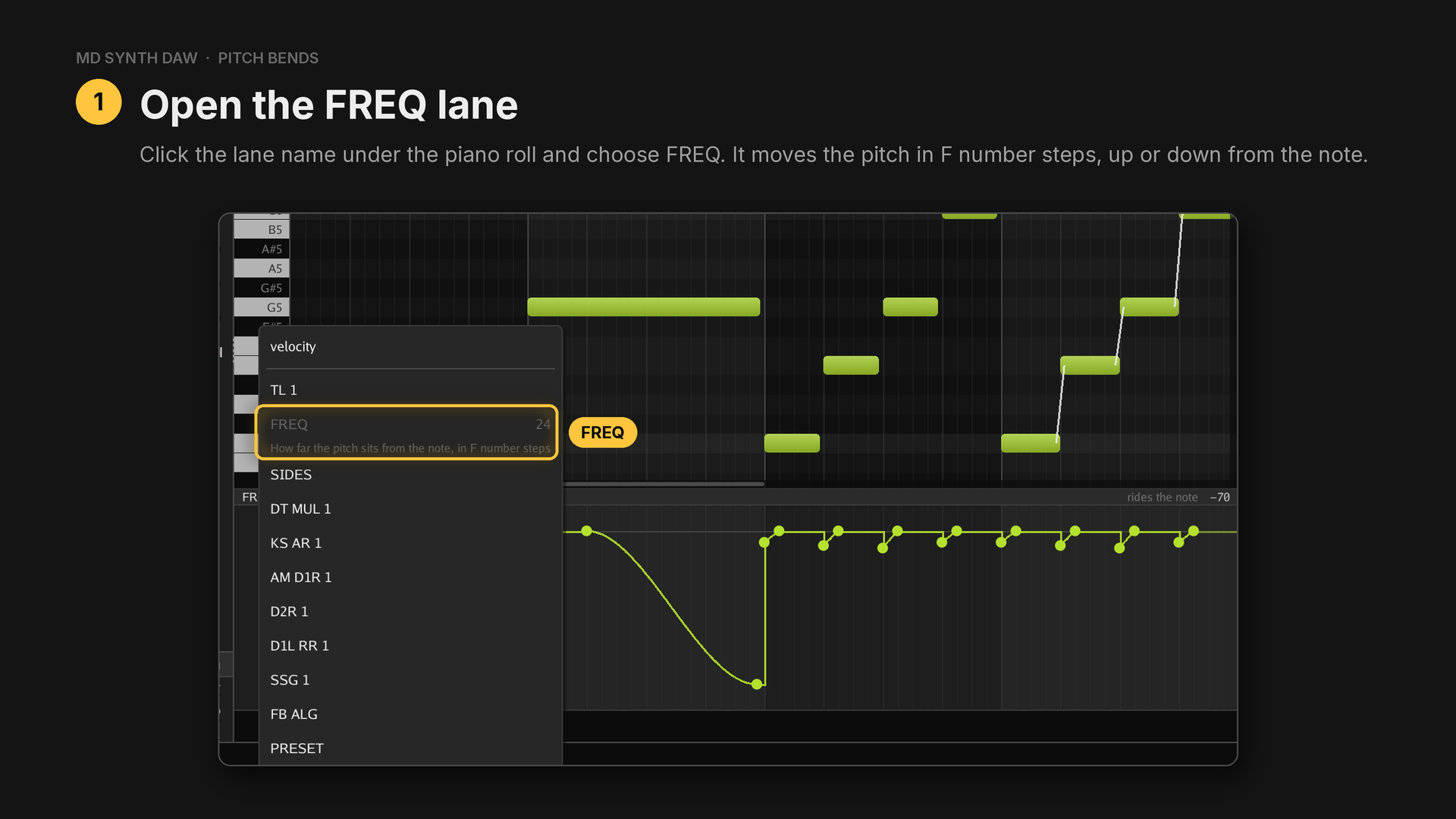 Choosing the FREQ lane