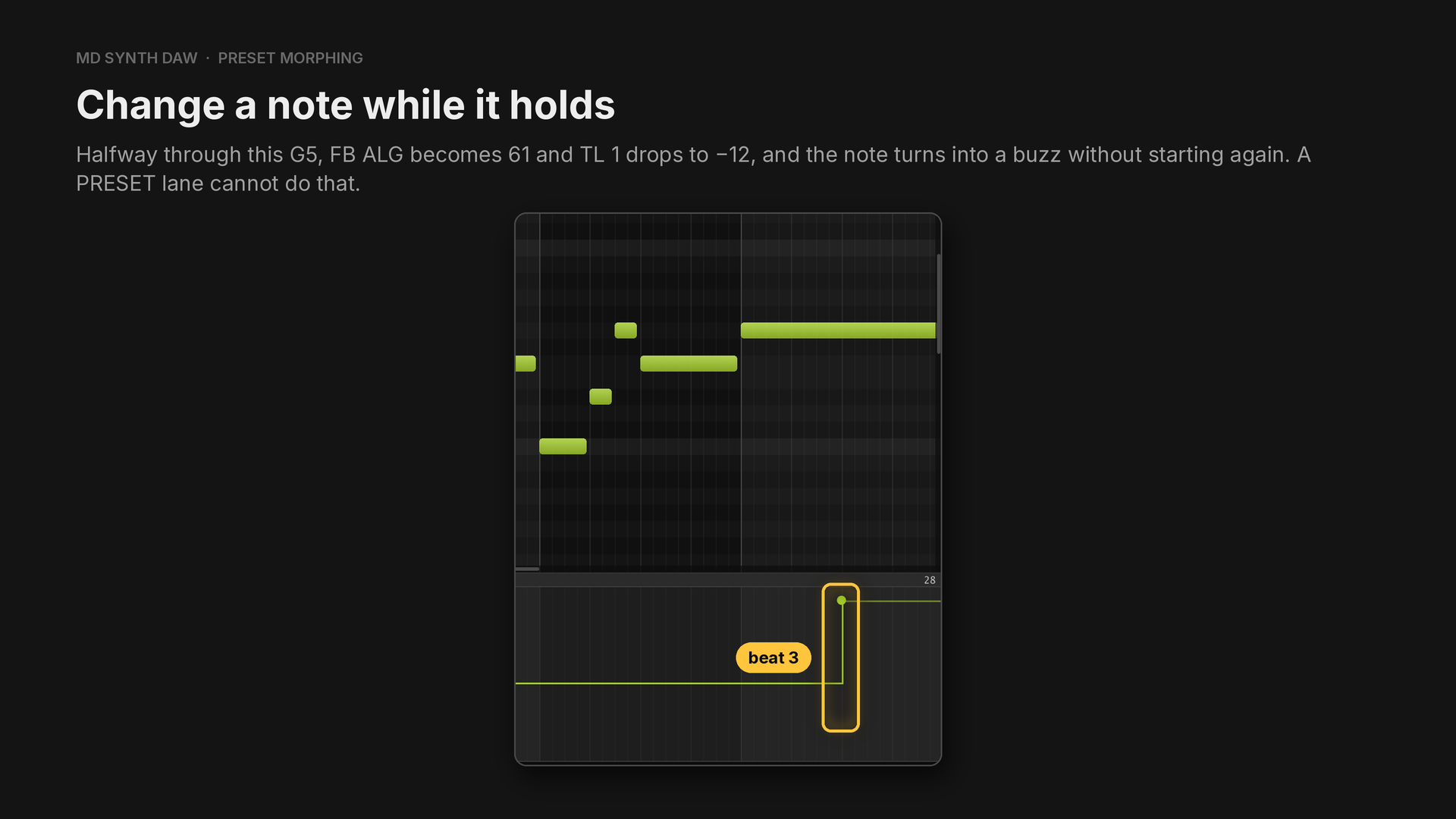 FB ALG changing halfway through a held note